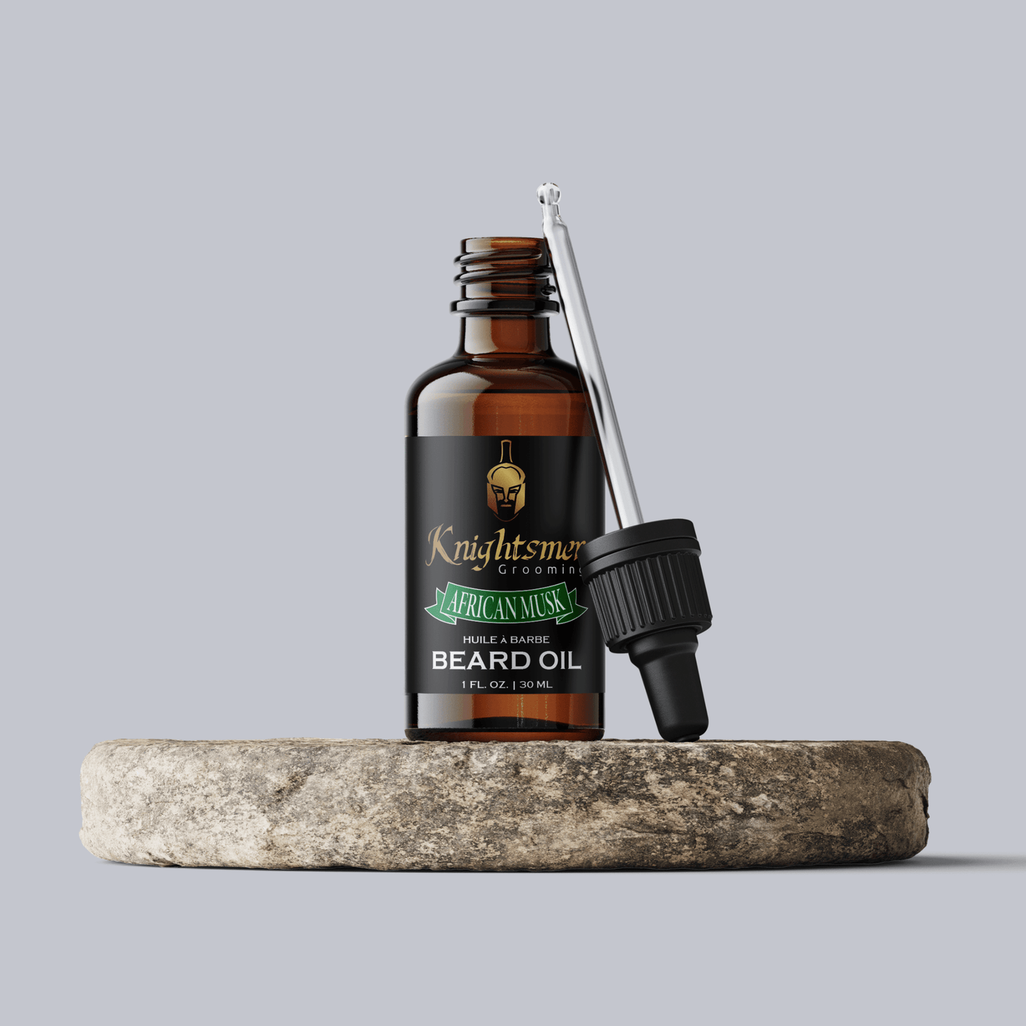 Alt: Open Classic beard oil with glass dropper—non-greasy finish. Best beard oil in Canada, best beard oil in USA, made in Canada beard oil, organic beard oil for dandruff, organic beard oil for beard growth, organic beard oil for skin