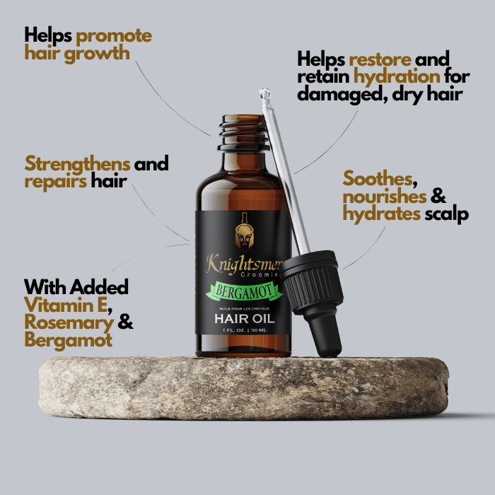 Bergamot hair oil—promotes fuller-looking hair and scalp hydration. Organic hair growth oil for hair growth bergamot scented.