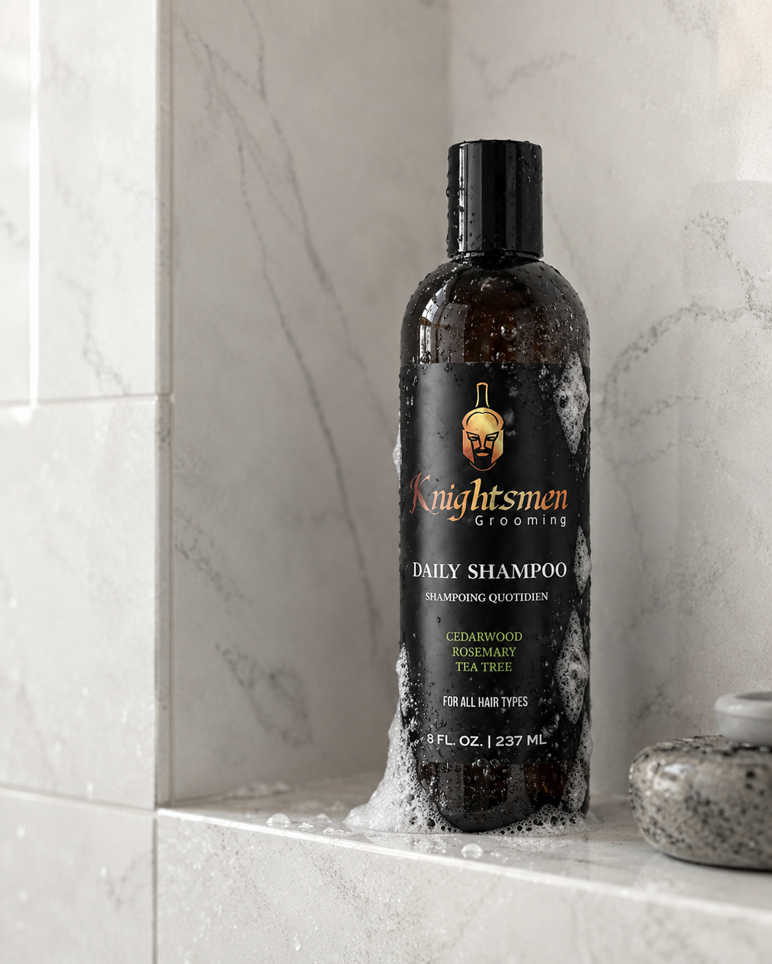 Organic Shampoo & Conditioner with Rosemary, Tea Tree & Cedarwood - Knightsmen Grooming