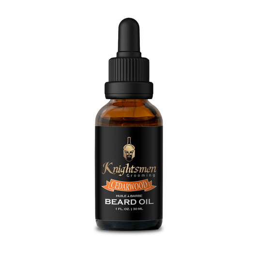Cedarwood Beard Oil Kit for Beard Growth and Beard Conditioning by Knightsmen Grooming for all beard growth, beard care, beard conditioning, beard softener, beard serum, beard growth formula, beard oil recipe, beard oil, organic beard oil, scented beard oil, best beard oil, beard oil canada, beard oil toronto, beard oil for men, beard oil for men, beard oil