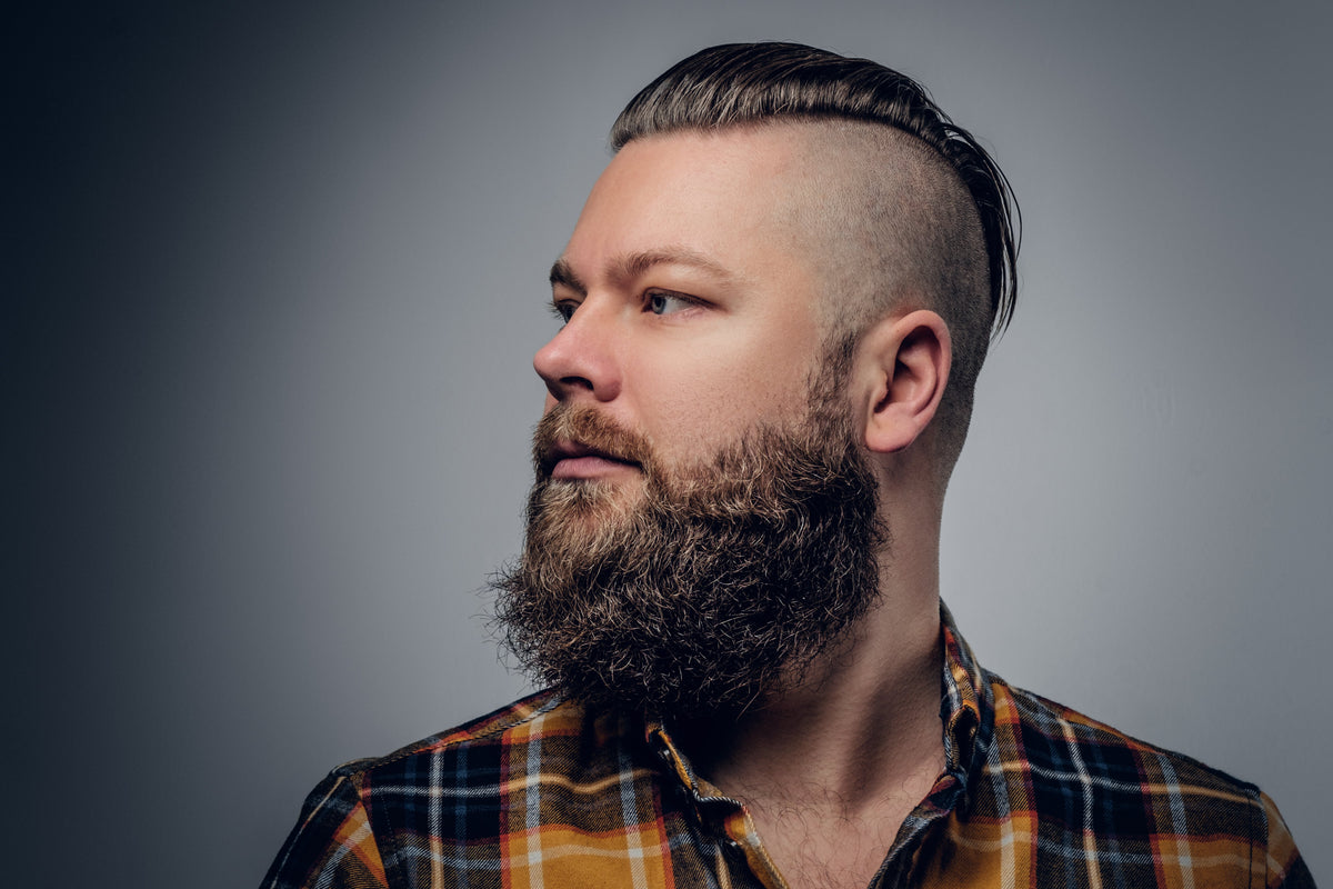 Man with styled beard using organic beard care products — Knightsmen Grooming beard styling guide for Canadian men