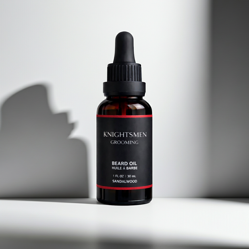 premium organic beard oil from knightsmen grooming