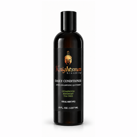 Rosemary hair growth conditioner for men by Knightsmen Grooming - with Vitamin E, Tea Tree and Cedarwood, 250ml