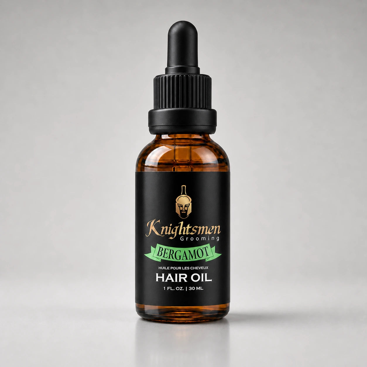 Bergamot Hair Oil by Knightsmen Grooming — rosemary and argan oil formula for scalp nourishment and hair growth