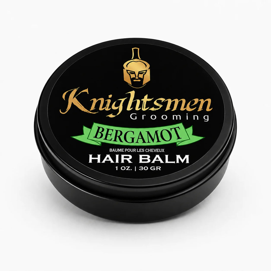 Knightsmen Organic Bergamot Hair Balm 1oz – Travel Size Bergamot Scented Hair Growth and Scalp Nourishment Balm