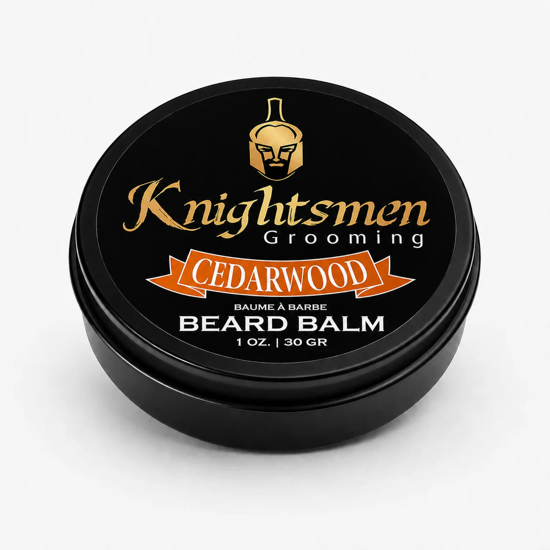 Knightsmen Organic Cedarwood Beard Balm 1oz – Travel Size Beard Styler and Conditioner with Natural Cedarwood Scent