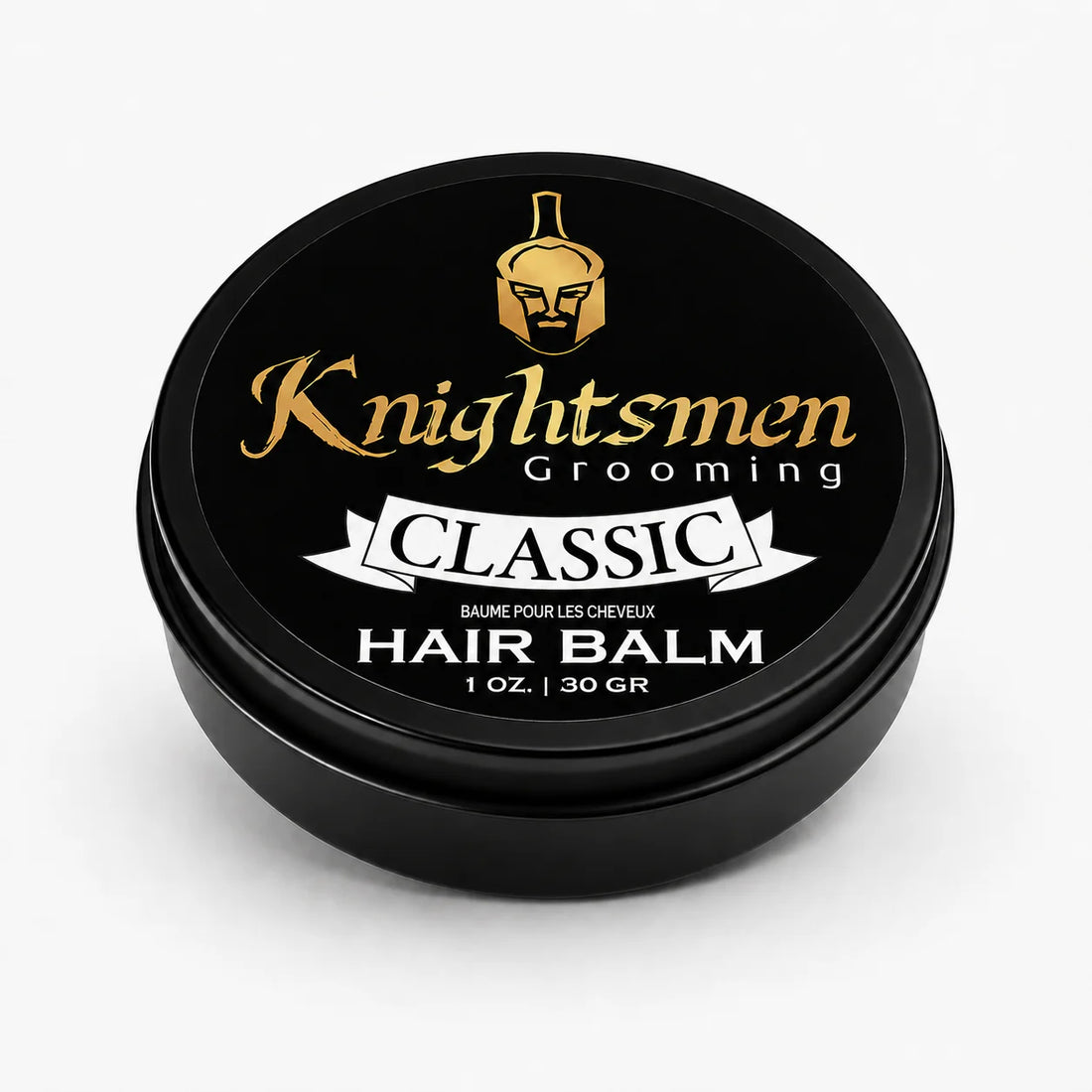 Knightsmen Organic Classic Hair Balm 1oz – Travel Size Unscented Hair Growth and Scalp Nourishment Treatment