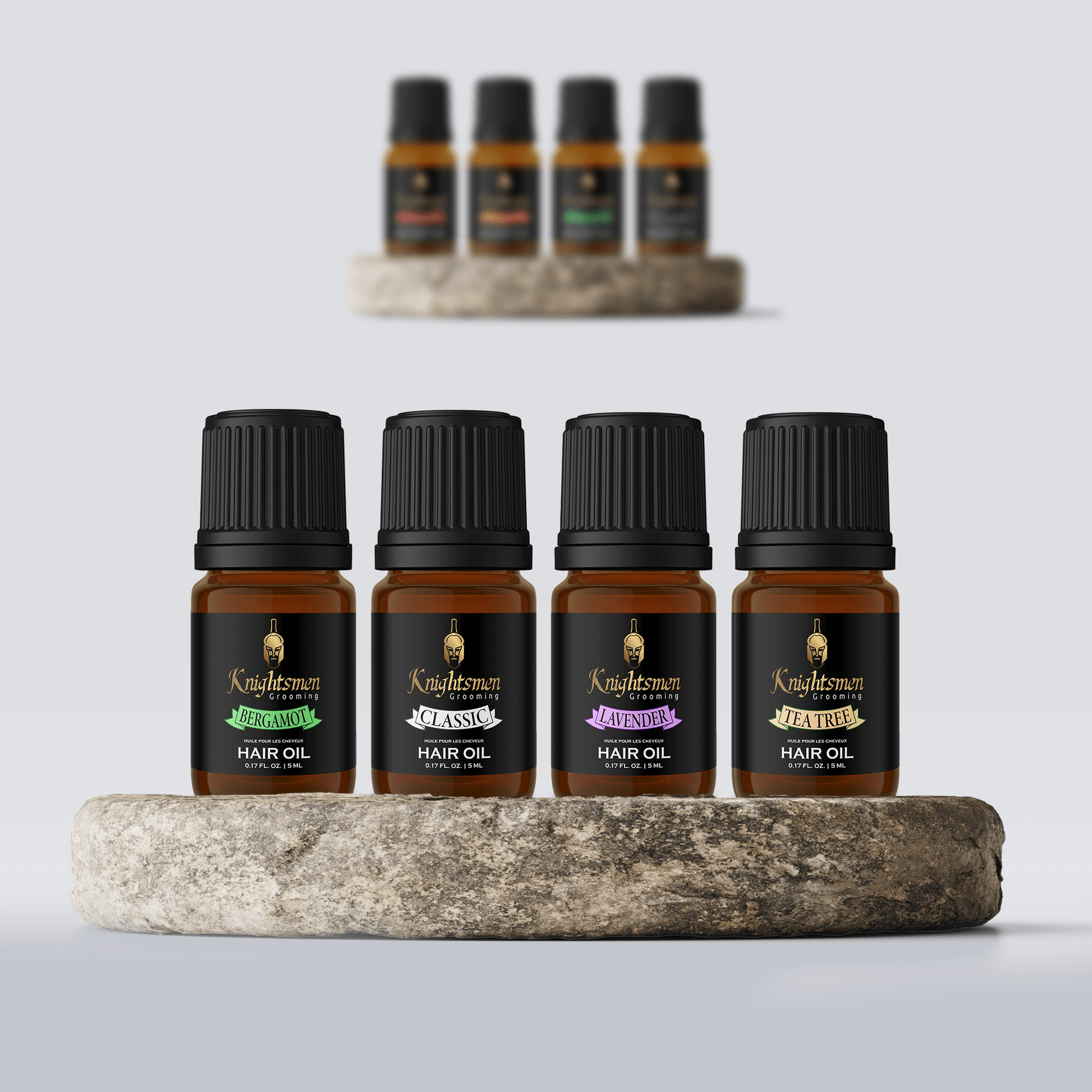 hair growth oil bundle by knightsmen grooming