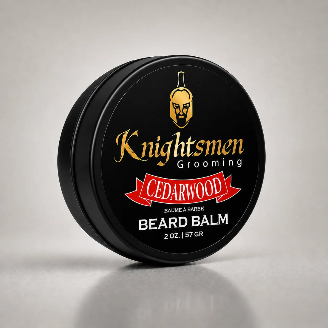 Knightsmen Organic Cedarwood Beard Balm 2oz – Softens Coarse Beard Hair with Warm Woodsy Cedarwood Scent