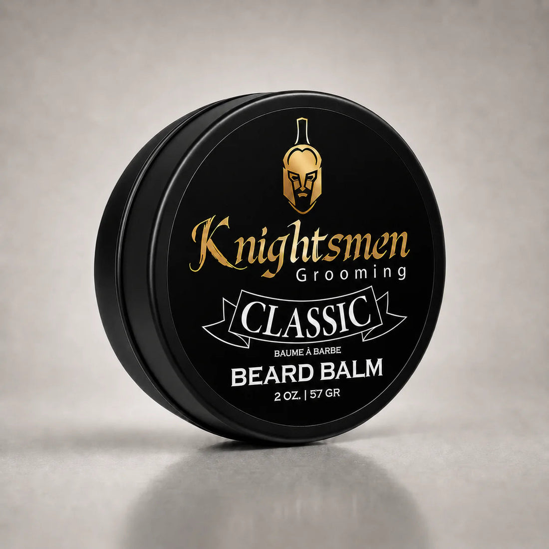 Knightsmen Organic Classic Beard Balm 2oz – Unscented Beard Conditioner and Styler, Ideal for Sensitive Skin