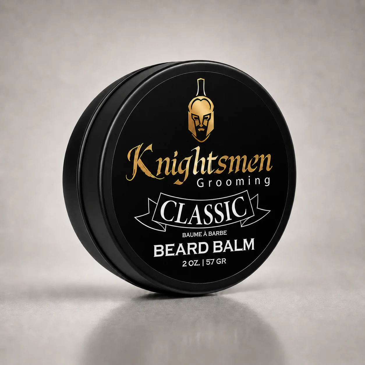 Knightsmen Organic Classic Beard Balm 2oz – Unscented Beard Conditioner and Styler, Ideal for Sensitive Skin