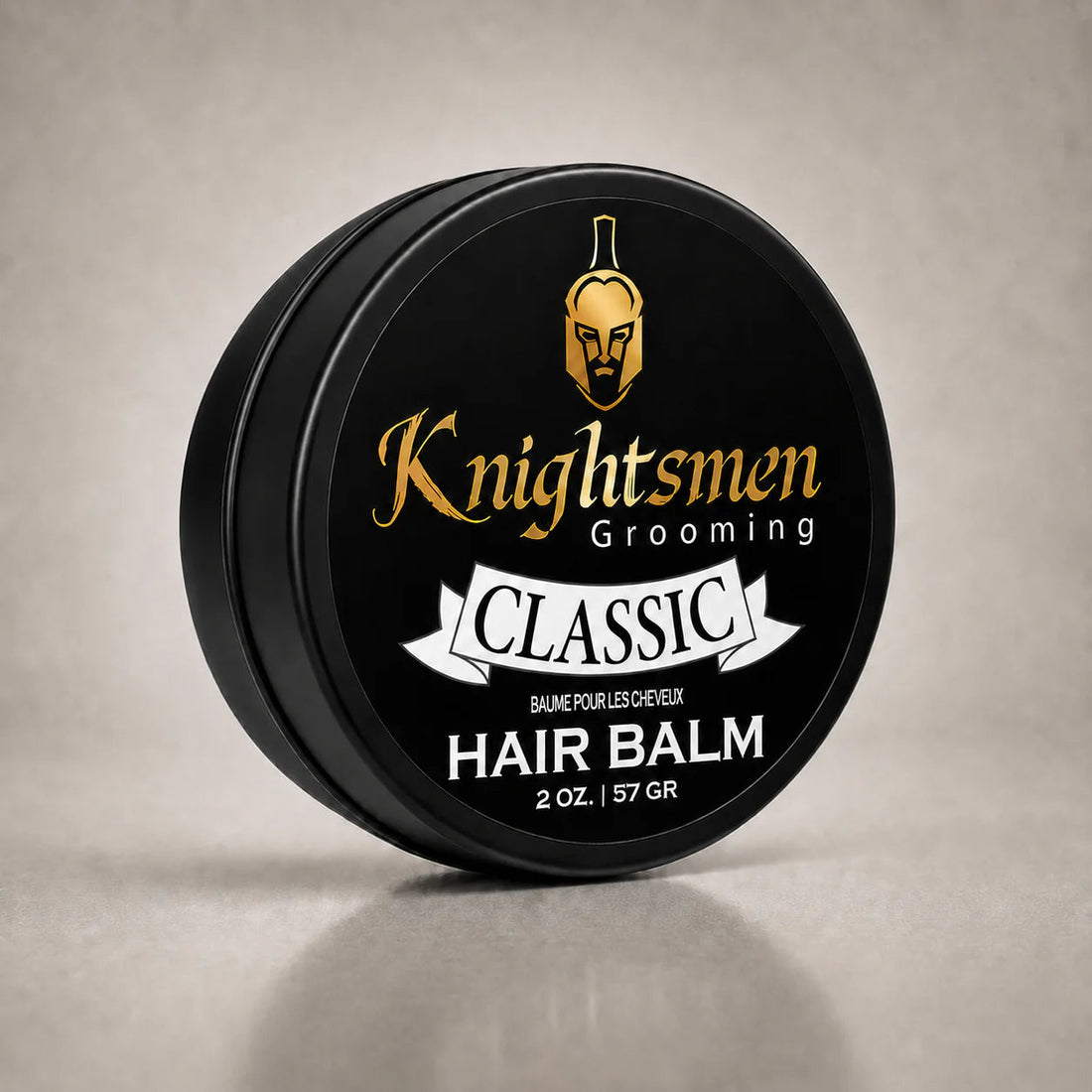 Knightsmen Organic Classic Hair Balm 2oz – Unscented Hair Conditioner for Sensitive Scalps, Reduces Breakage and Promotes Hair Growth