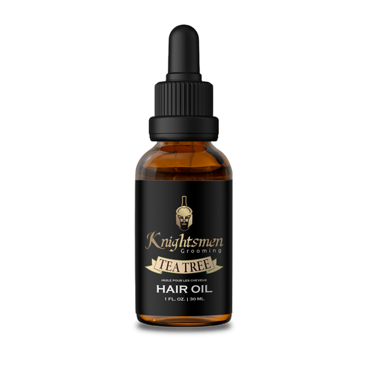 Tea Tree organic hair oil 30 ml dropper bottle—refreshing, scalp-soothing. Tea Tree Oil for dandruff and itchy scalp.