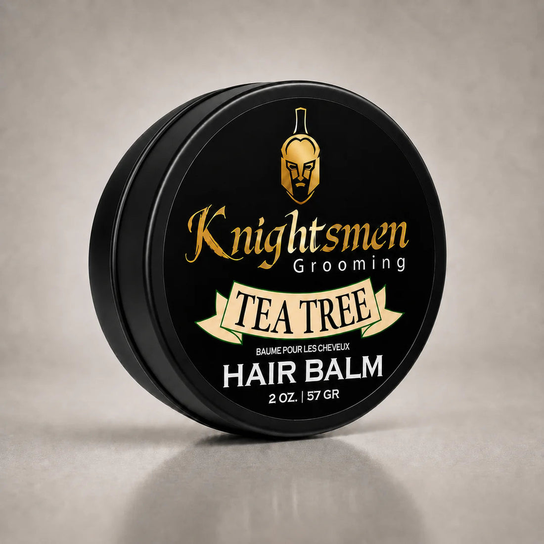 Knightsmen Organic Tea Tree Hair Balm 2oz – Tea Tree Scented Scalp Treatment, Reduces Dandruff and Promotes Healthy Hair Growth