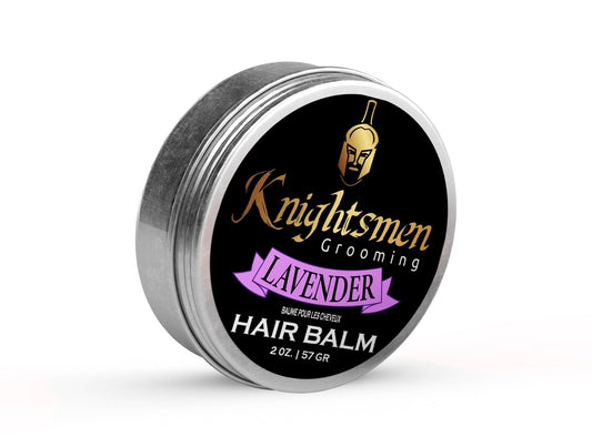 Lavender organic hair styling balm for men by Knightsmen Grooming
