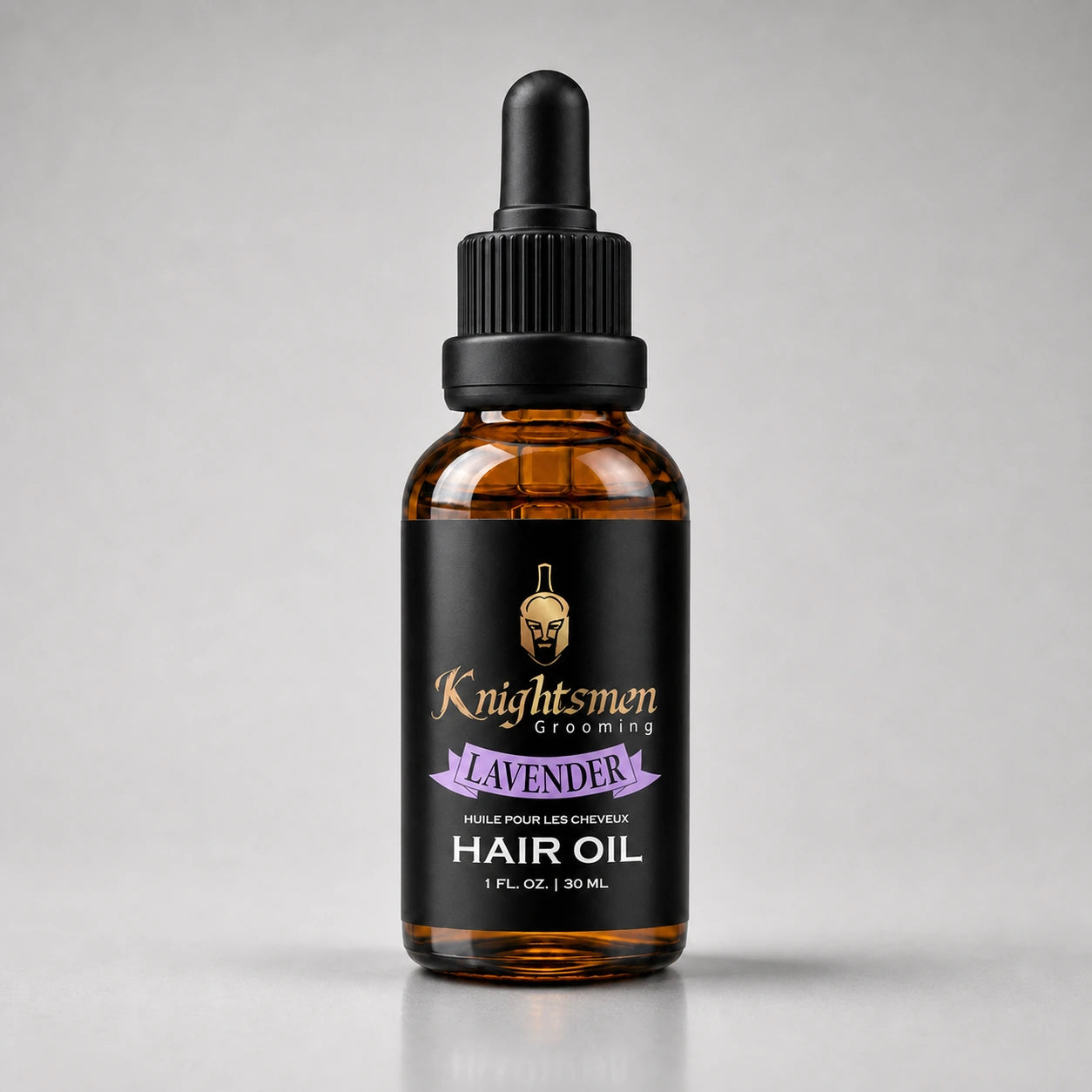Lavender Hair Oil by Knightsmen Grooming — organic argan, jojoba and lavender essential oil blend for scalp health