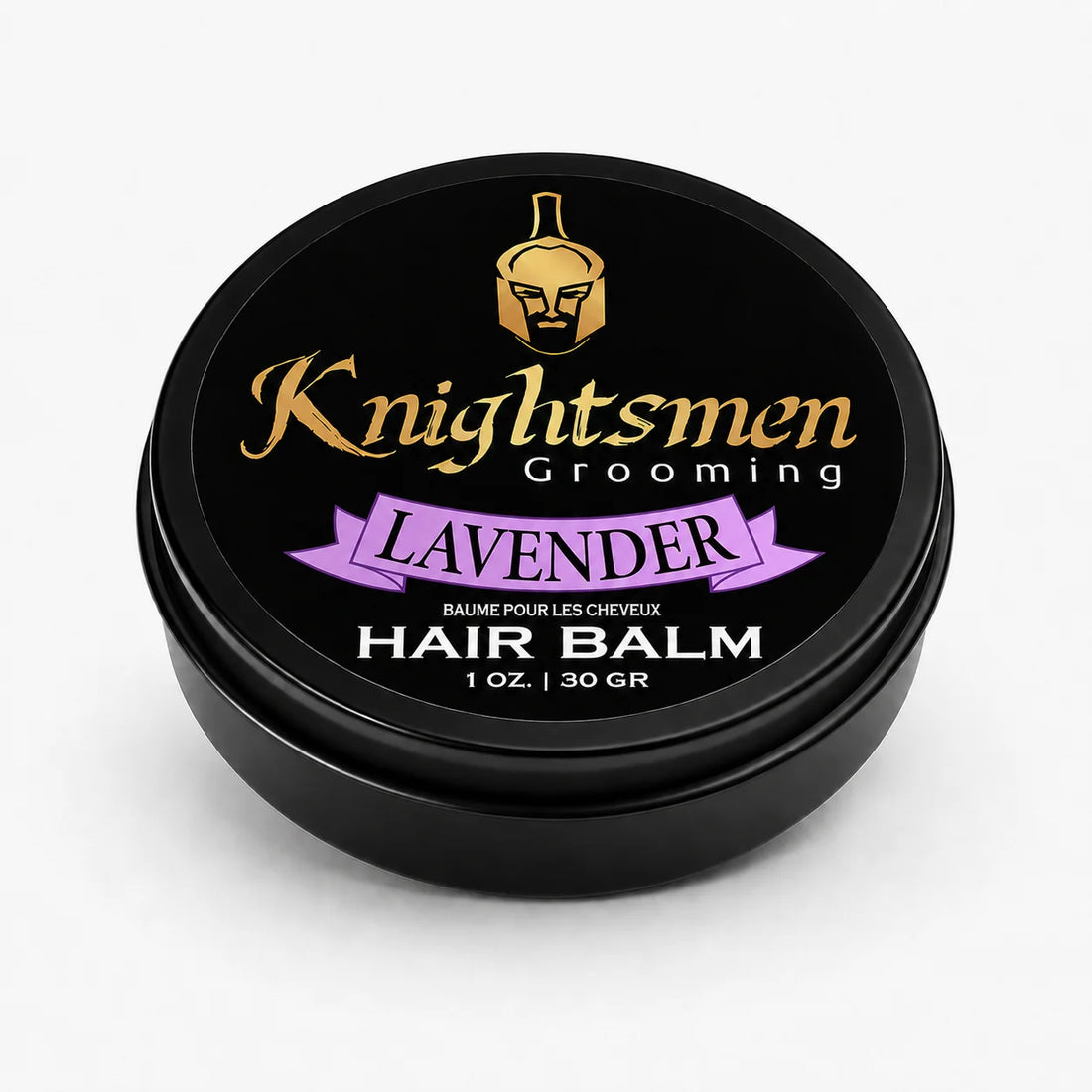 Knightsmen Organic Lavender Hair Balm 1oz – Travel Size Natural Hair Nourishment and Growth Treatment