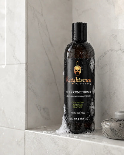 Organic Shampoo & Conditioner with Rosemary, Tea Tree & Cedarwood - Knightsmen Grooming