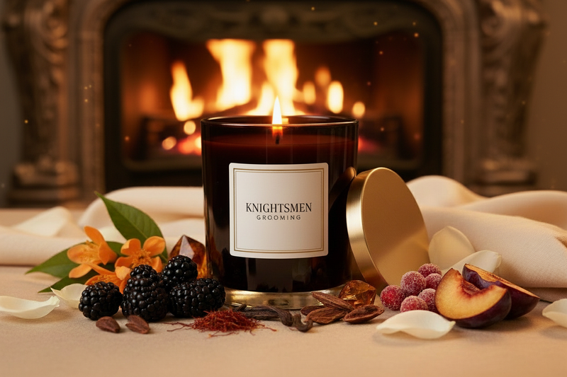 Remove the leather chair in the background with an old school but luxury looking fireplace