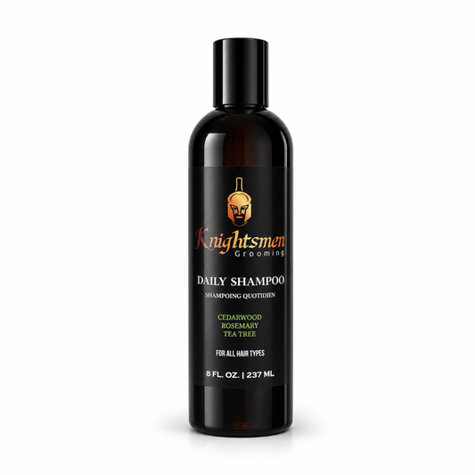 Rosemary hair growth shampoo for men by Knightsmen Grooming - with Vitamin E, Tea Tree and Cedarwood, 250ml