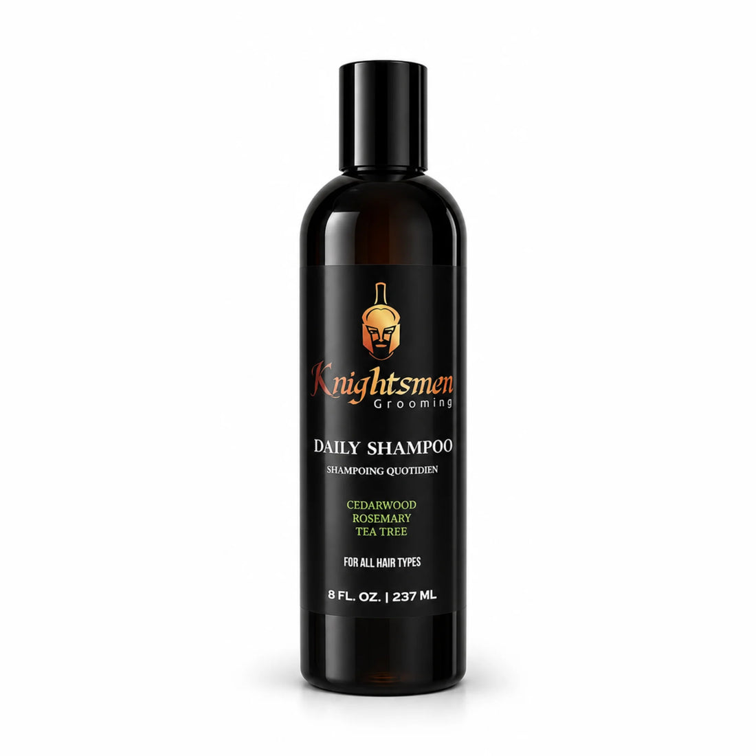 Rosemary hair growth shampoo for men by Knightsmen Grooming - with Vitamin E, Tea Tree and Cedarwood, 250ml