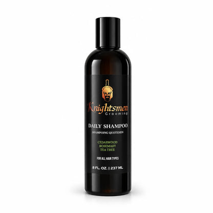 Rosemary hair growth shampoo for men by Knightsmen Grooming - with Vitamin E, Tea Tree and Cedarwood, 250ml