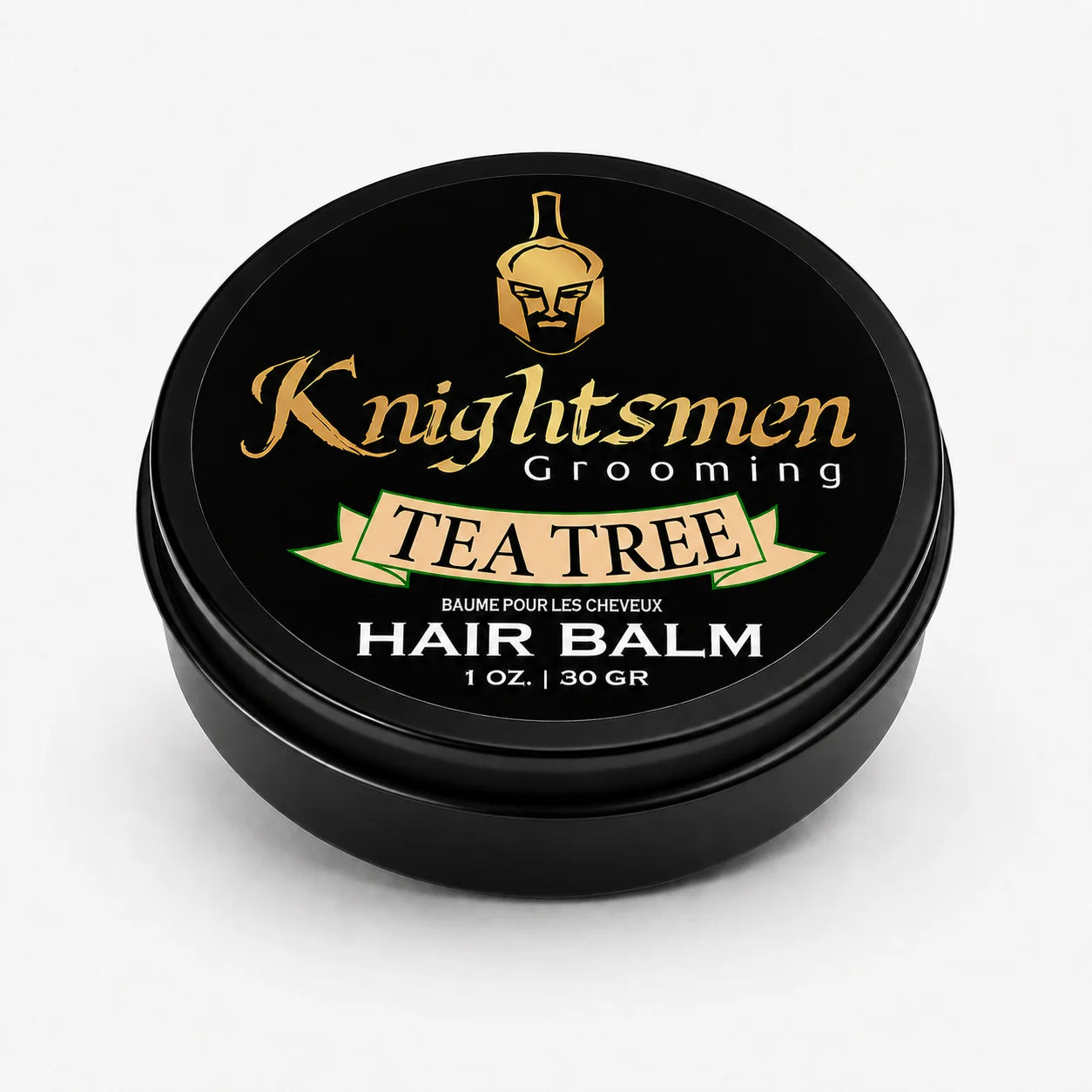 Knightsmen Organic Tea Tree Hair Balm 1oz – Travel Size Tea Tree Scalp Treatment and Hair Growth Formula